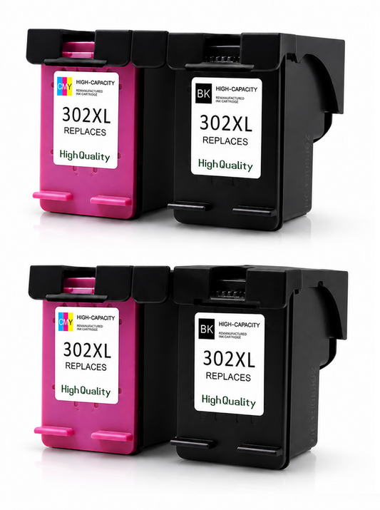 Cartucce HP 302XL Compatibili Nero + Colore | Kit 2 Alta Capacità