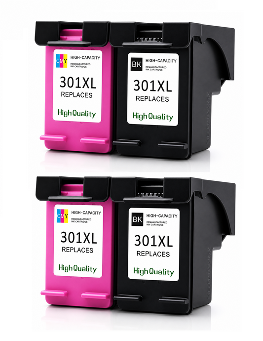Cartucce HP 301XL Compatibili Nero + Colore | Kit 2 Alta Capacità